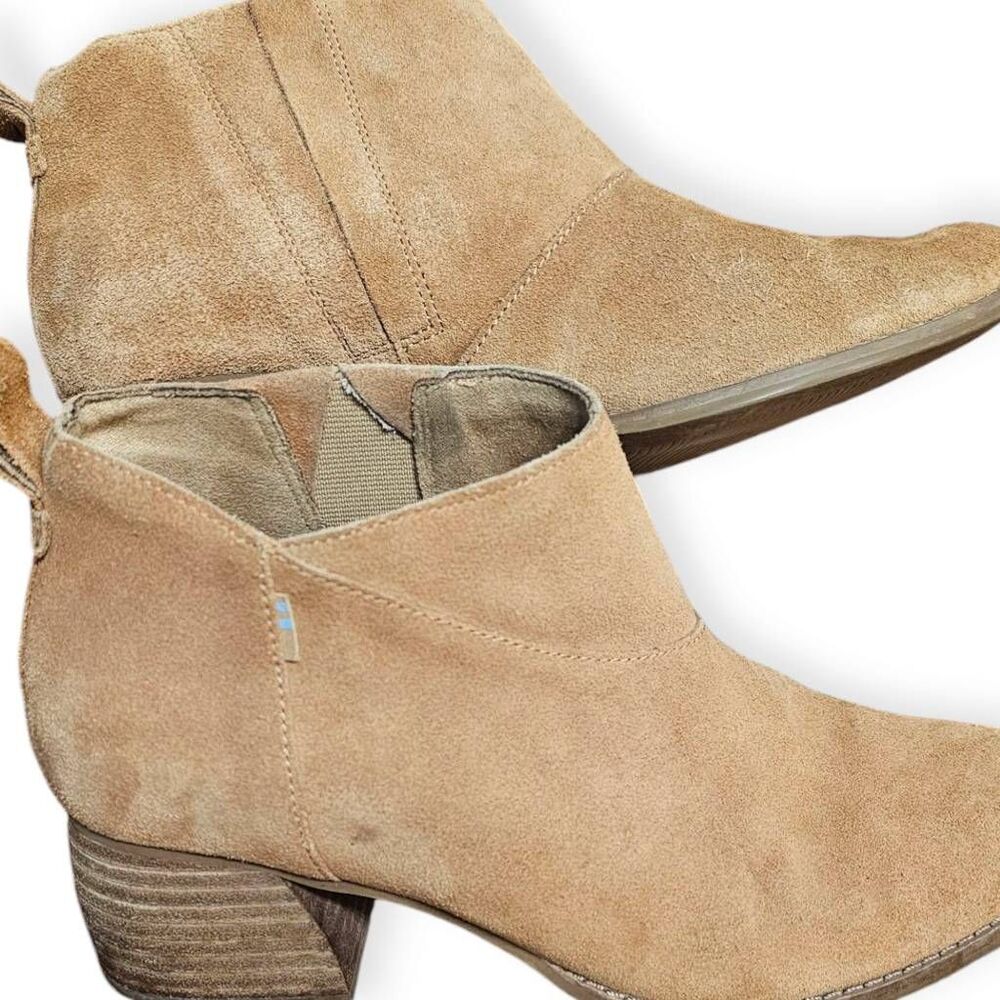 Tom's Leilani Genuine Suede Ankle Boots | Women's SZ 8